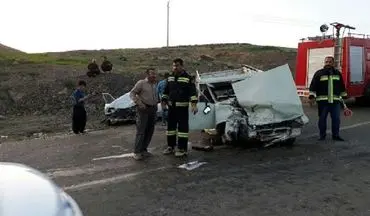  تصادف مرگبار در جاده سبزوار - خوشاب؛ ۲ کشته و ۴ مصدوم