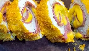 خوراک خوشمزه فرانسوی | طرز تهیه چیکن کوردن بلو!