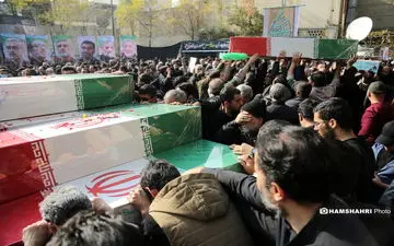 تشییع پیکر شهدای آشوب‌های اخیر، چهارشنبه از مقابل دانشگاه تهران