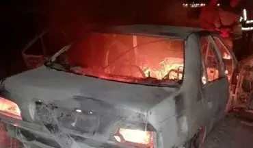چهار خودرو در بندرعباس گرفتار آتش قاچاق سوخت شدند