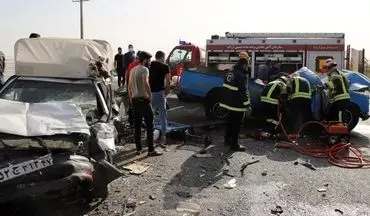 تصادف مرگبار سواری پژو در بزرگراه آبشناسان تهران
