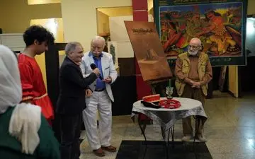 آیین شب چراغ «غم غربت در دیار» با سوگند سیاه‌بازی برگزار شد