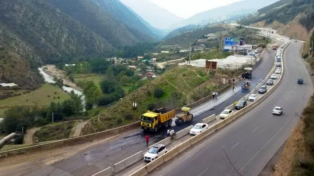 هشدار لغزندگی در جاده‌های مازندران