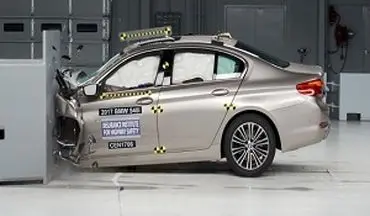 تست تصادف bmw سری 5 + فیلم 