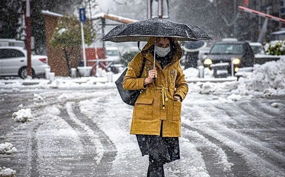 فعالیت سامانه بارشی از امروز در ۱۴ استان؛ تهران و ۱۱ استان دیگر فردا برفی و بارانی می‌شوند
