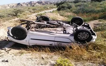 فوت راننده خودروی سواری در حادثه جاده کرمان - زرند