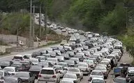 ترافیک سنگین در بالای مرزن آباد