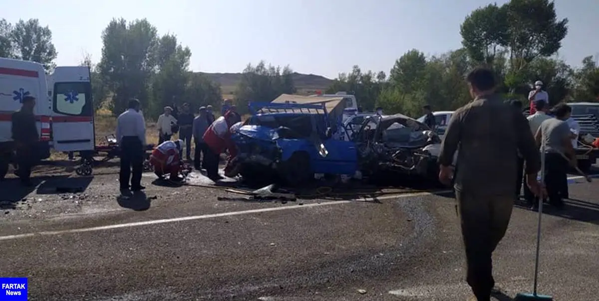 ۶ کشته و مصدوم در تصادف خونین  جاده رضی- اردبیل