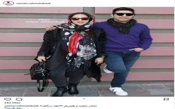 تیپ و ظاهر اشکان خطیبی و همسرش در حاشیه اکران لاتاری + عکس