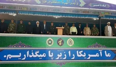 رژه نیروهای مسلح در کرمانشاه برگزار شد
