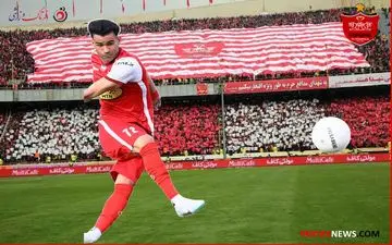 گل اول پرسپولیس به فولاد خوزستان توسط عیسی آل کثیر