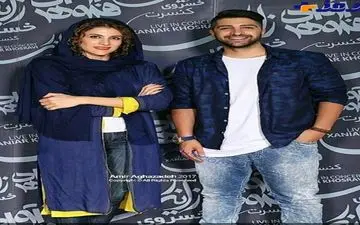 تیپ خانم بازیگر در کنسرت خواننده مشهور+ عکس