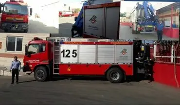 بکارگیری دو خودرو جدید آتشنشانی کرمانشاه
