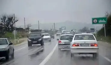 هشدار به مسافران؛ جاده‌های مازندران بارانی و لغزنده است