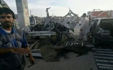 منفجر شدن پژو۴۰۵ در ایرانشهر