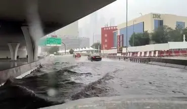 طوفان شدید در دبی + ویدئو باورنکردنی
