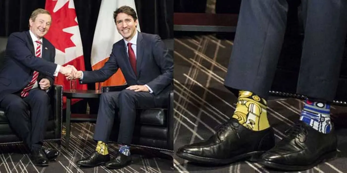 جوراب های گل گلی آقای نخست وزیر سوژه شد! +عکس