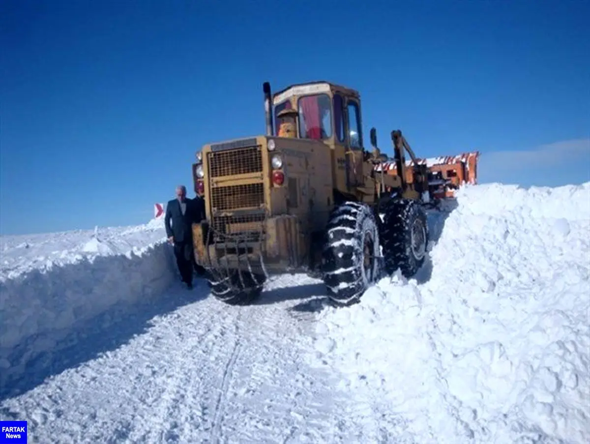 مسدود شدن راه ۶۰ روستا در برف کهگیلویه و بویراحمد