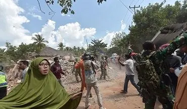 تخریب ناگهانی ساختمان در لحظه وقوع زلزله+فیلم