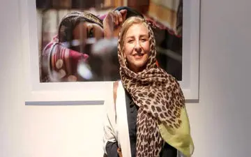 تیپ مرجانه گلچین دیشب در یک گالری