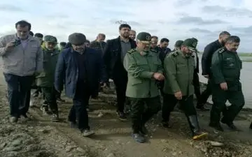 سردار جعفری از مناطق سیل‌زده مازندران بازدید کرد