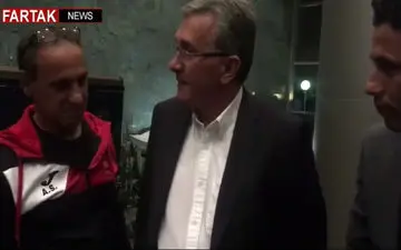 خوش و بش برانکو و تارتار در فرودگاه بعد از بازی + فیلم