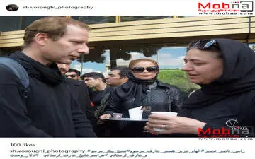 تسلیت رامین ناصرنصیر به همسر عارف لرستانی (عکس)