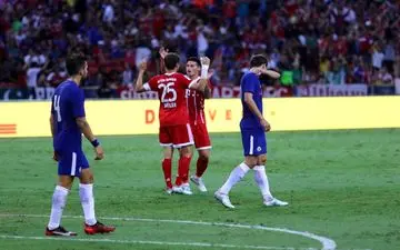 شکست آبی پوشان جزیره مقابل ژرمن های سرخ