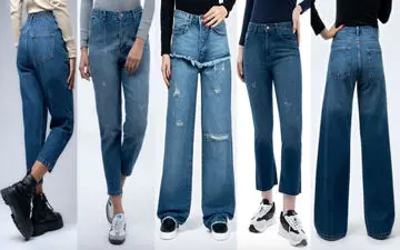 از جین وایدلگ تا مام‌فیت: راهنمای انتخاب شلوار جین مناسب برای هر استایل