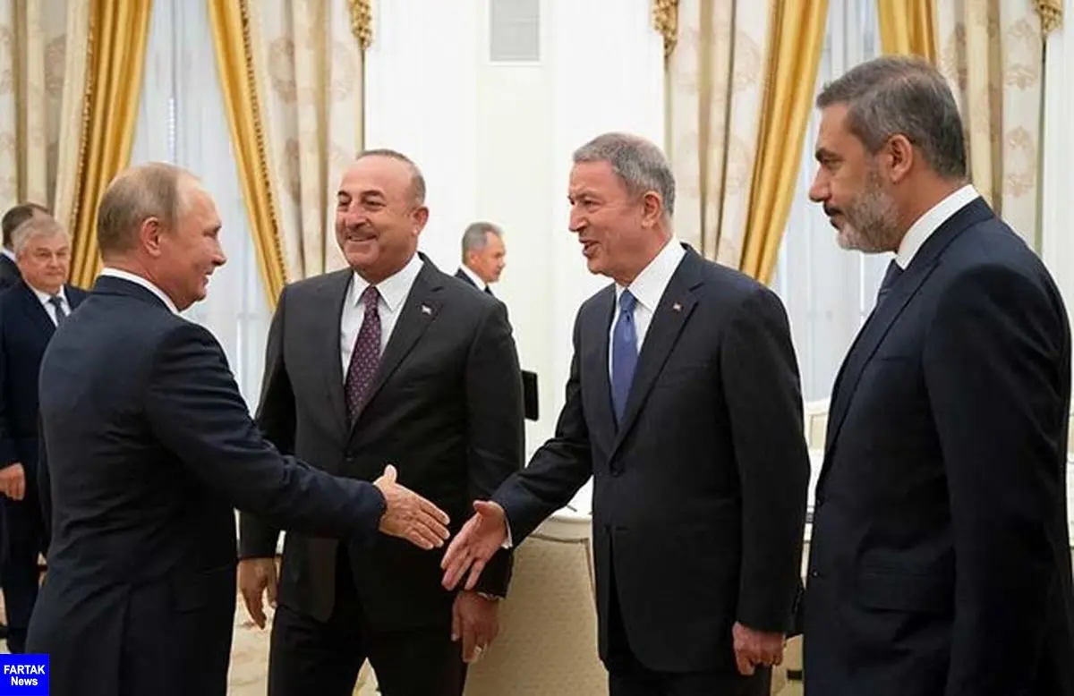 نشست پوتین با مقامات ترکیه در کرملین