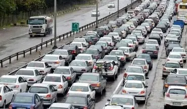 ترافیک پرحجم در هراز، چالوس، تهران-کرج و کرج -قزوین