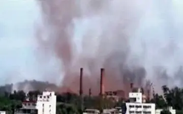 حادثه هولناک در کارخانه + فیلم