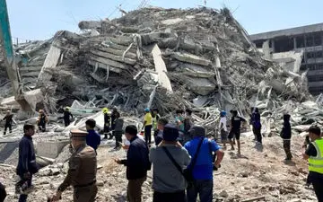 آمار وحشتناک از تلفات در زلزله میانمار