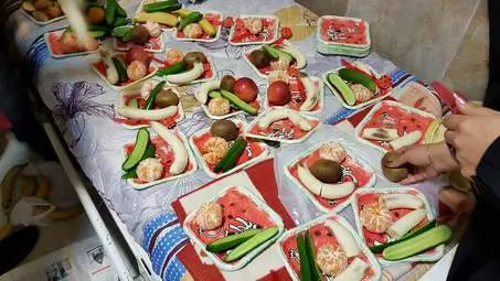 حضور اعضای کانون هواداران خراسان در آسایشگاه سالمندان توس  به مناسبت شب یلدا