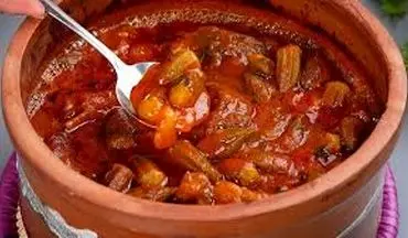 طرز تهیه خورشت بامیه لعابدار جاافتاده!