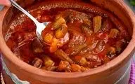 طرز تهیه خورشت بامیه لعابدار جاافتاده!