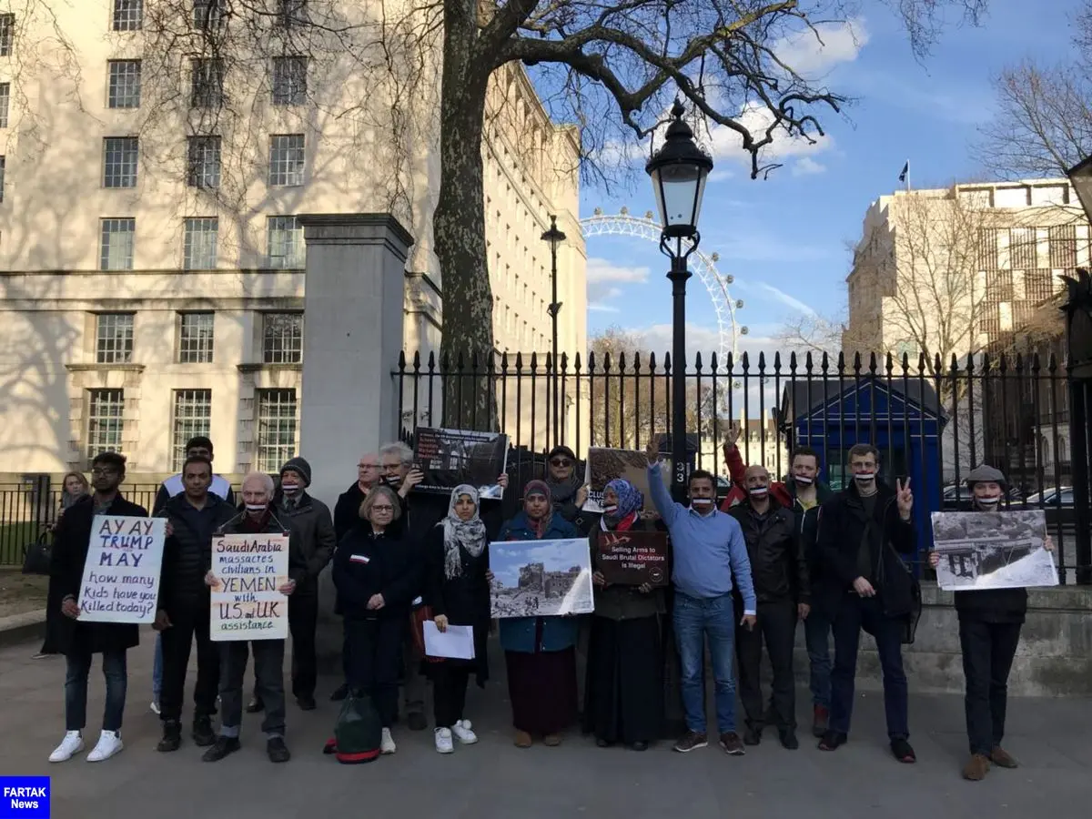 برگزاری تظاهرات اعتراضی در لندن علیه جنگ در یمن