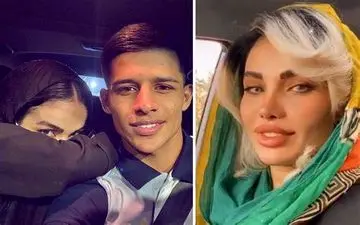 جلف بازی همسر مهدی قائدی در ماشین لاکچری + ویدئو جنجالی