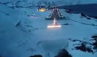 زاویه دید خلبان هنگام فرود در یکی از خطرناک‌ترین فرودگاه‌های جهان + فیلم