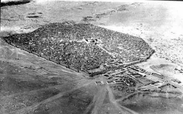 عکس هوایی از نجف 100 سال قبل