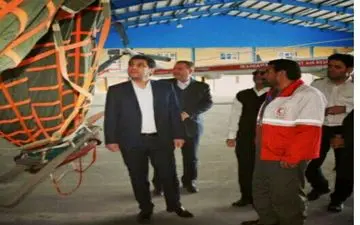 تجهیز بالگرد جمعیت هلال احمر استان کرمانشاه به قابلیت اطفاء حریق
