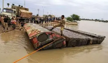 نصب پل شناور در خوزستان توسط نیروهای ارتش