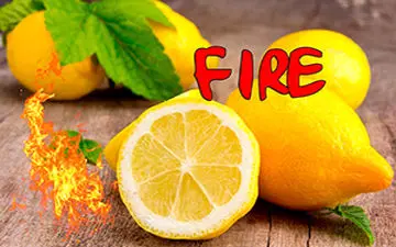 روشن کردن آتش بوسیله لیموترش+فیلم
