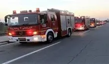 سیل هرمزگان؛ ماشین آتش‌نشانی را برد و جان‌ها گرفت + فیلم