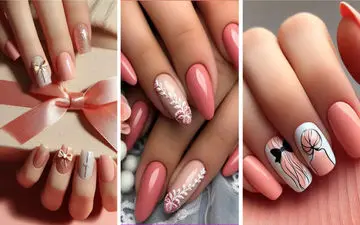 34 مدل طراحی ناخن با رنگ هلویی مخملی، ترند سال 2024