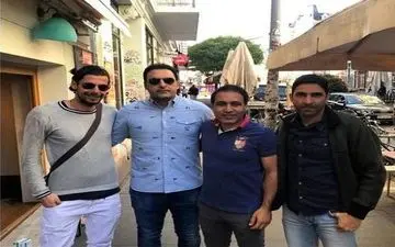  دیدار وحید هاشمیان با مهدى مهدوى کیا و فریدون زندى/عکس