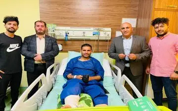 عیادت علیمنصور از کاپیتان مصدوم