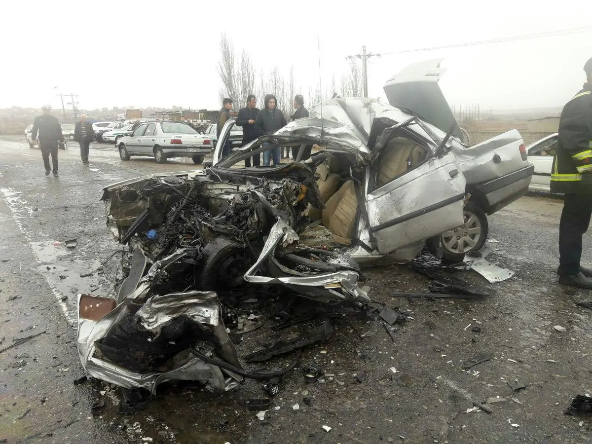 حوادث رانندگی در محورهای برفی آذربایجان شرقی 2 کشته و 7 مصدوم به جا گذاشت