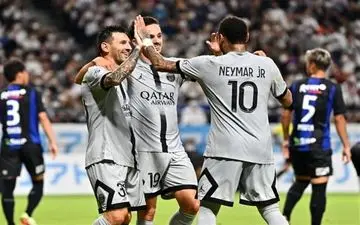  برتری پرگل پاری‌سن‌ژرمن مقابل گامبا اوساکا