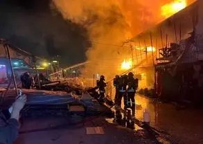 آتش سوزی انبار چوب حوالی بیمارستان ساری مهار شد